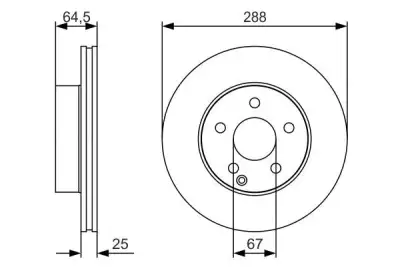 BOSCH 0986479S83 Fren Diski Ön - 5. Görsel