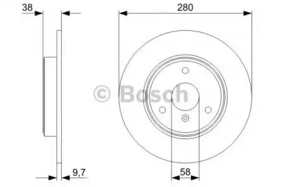 BOSCH 0986479305 Ön Fren Aynası - 6. Görsel