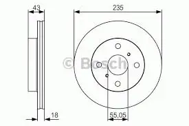 BOSCH 0986479S46 Fren Diski Ön - 6. Görsel