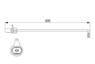 BOSCH 1987474505 Ön Fren Balata İkaz Kablosu