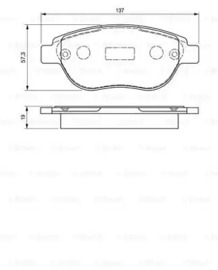 BOSCH 0986494038 Ön Fren Balata