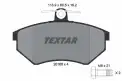 TEXTAR 2016801 Fren Balatası Ön
