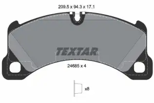 TEXTAR 2468501 Fren Balatası Ön