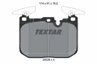 TEXTAR 2502801 Fren Balatası Ön