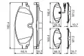BOSCH 0986495347 Ön Fren Balata