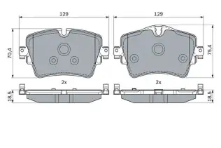 BOSCH 0986494940 Ön Fren Balata