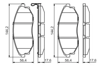 BOSCH 0986495353 Ön Fren Balata