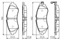 BOSCH 0986495059 Ön Fren Balata
