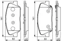 BOSCH 0986495337 Ön Fren Balata
