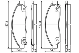BOSCH 0986495159 Ön Fren Balata