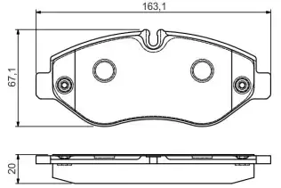 BOSCH 0986495113 Ön Fren Balata
