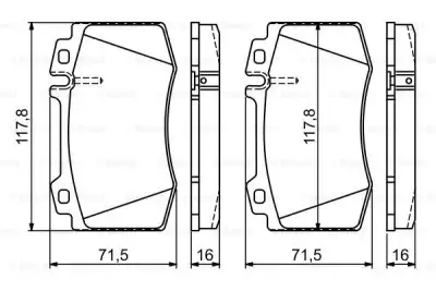 BOSCH 0986495278 Fren Balatası Ön - 8. Görsel