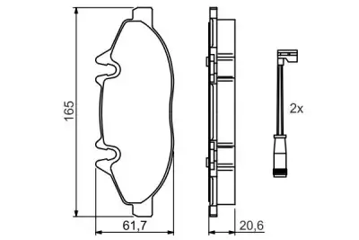 BOSCH 0986494081 Fren Balatası Ön - 7. Görsel
