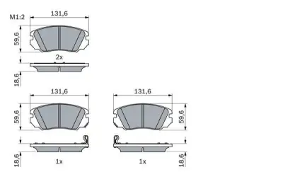BOSCH 0986494279 Fren Balatası Ön - 7. Görsel