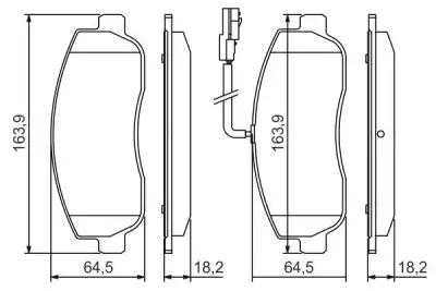 BOSCH 0986494498 Fren Balatası Ön - 7. Görsel