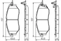 BOSCH 0986495156 Ön Fren Balata