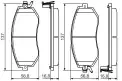 BOSCH 0986495125 Ön Fren Balata