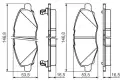 BOSCH 0986494326 Ön Fren Balata