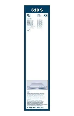 BOSCH 3397010280 Ön Silecek Süpürgesi - 3. Görsel