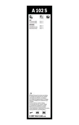 BOSCH 3397014116 Tesla Silecek Süpürgesi Ön Takım - 5. Görsel