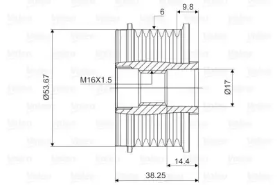 VALEO 588028 Alternatör Kasnağı - 2. Görsel