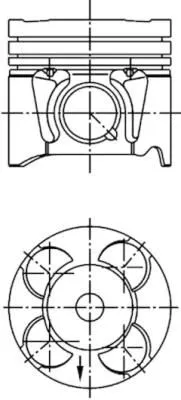 Piston (69.60MM-0.80)  KING PISTON 18-3050257