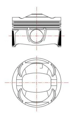 Piston (75.00MM-0.50)  NÜRAL 87-71818-050 - 1. Görsel