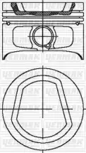 Piston (76.50MM-STD)  NÜRAL 87-72183-STD
