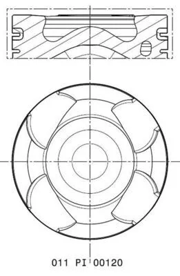 Piston (79.70MM-STD)  NÜRAL 8773466STD000G