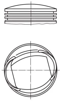 Piston (80.97MM-1.00)  NÜRAL 87-70818-100 - 1. Görsel