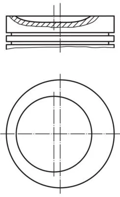 Piston (84.50MM-0.50)  NÜRAL 87-70221-050 - 1. Görsel