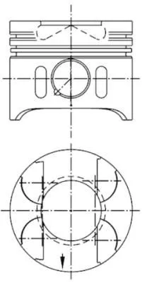Piston (88.50MM-0.50)  NÜRAL 87-70499-050