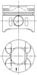 Piston+Segman FEDERAL ORJINAL FM 87-70499 STD1