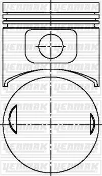Piston (89.50MM-STD)  NÜRAL 87-70470-050 - 1. Görsel