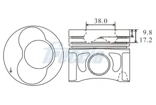 Piston+Segman FEDERAL ORJINAL FM 87-72173 STD