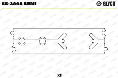 Yatak Burcu, Biyel GLYCO 55-3898 SEMI - 1. Görsel