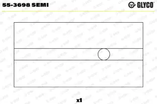 Yatak Burcu, Biyel GLYCO 55-3698 SEMI