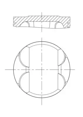 Piston+Segman FEDERAL ORJINAL FM 87-70213 STD