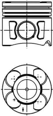 Piston (STD)  KOLBENSCHMIDT 41648610