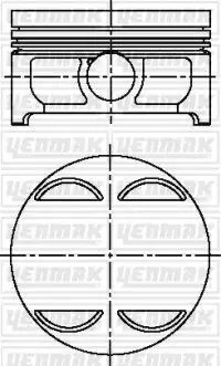 Piston YENMAK 31-04611-050