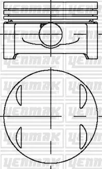 Piston YENMAK 31-04690-000