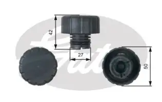 GATES RC244 Radyatör Yedek Su Depo Kapağı