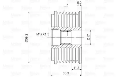 VALEO 588088 Alternatör Kasnağı - 2. Görsel