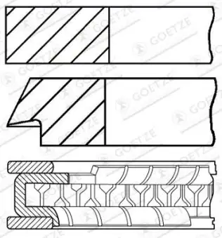 Segman (78.98MM-0.50)  GOETZE 06-307807-50