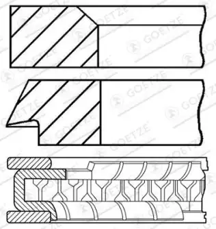 Segman Seti GOETZE ENGINE 08-424800-30