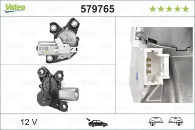 Silecek Mekanizma Motoru Arka FIAT ORJINAL 9840123880 - 1. Görsel