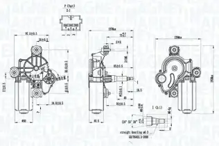 Silecek Mekanizma Motoru Arka MAGNETI MARELLI 064342011010