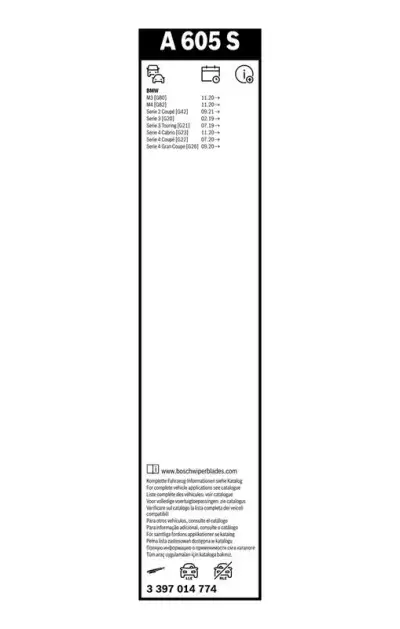 Silecek Süpürgesi Aerotwin BOSCH 3 397 014 774 - 7. Görsel