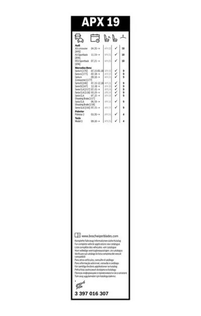 Silecek Süpürgesi Aerotwin Plus BOSCH 3 397 016 307 - 3. Görsel