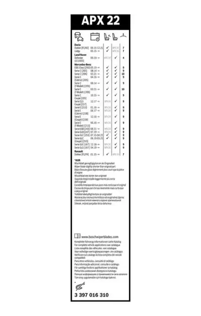 Silecek Süpürgesi Aerotwin Plus BOSCH 3 397 016 310 - 3. Görsel